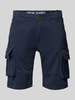 Alpha Industries Regular Fit Cargoshorts mit Label-Stitching Modell 'CREW SHORT' Dunkelblau