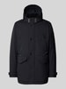 bugatti Parka met capuchon, model 'Rainseries' Marineblauw