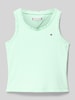 Tommy Hilfiger Teens Tanktop mit Label-Stitching Mint