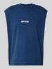 REVIEW Tanktop mit Label-Print Dunkelblau