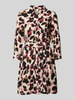 YAS Knielanges Kleid mit Animal-Print Modell 'SAVANNA' Black