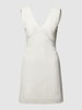 Vero Moda Mini-jurk van katoen met broderie anglaise, model 'MAJA' Offwhite