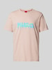 HUGO T-Shirt mit Label-Print Modell 'Dacation' Rose