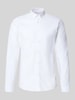Lindbergh Regular Fit Freizeithemd aus Baumwoll-Mix Modell 'Oxford' Weiss
