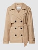 Only Trenchcoat met strikceintuur, model 'CHLOE' Zand