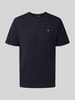 Napapijri T-Shirt mit Label-Stitching und Rundhalsausschnitt Black