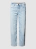 MAC Straight Fit Jeans mit 5-Pocket-Design Modell 'Rich Culotte' Hellblau