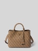 Guess Handtas met hengsel, model 'MERIDIAN GIRLFRIEND SATCH' Zand
