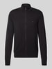 Tommy Hilfiger Strickjacke mit Stehkragen Black