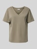 Jake*s Casual T-shirt met V-hals Lindegroen