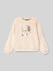 Mayoral Sweatshirt mit Pailletten Sand Melange