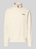 Napapijri Sweatshirt mit Stehkragen Offwhite