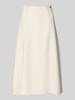 Marc Cain Midirock aus Wolle mit Teilungsnähten Sand