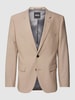 BOSS 2-knoops colbert met wol, model 'Jasper' Beige