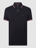 Tommy Hilfiger Slim fit poloshirt met contraststrepen Marineblauw