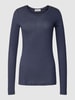 Armedangels Longsleeve mit Rundhalsausschnitt Modell 'ENRICCAA SOFT' Marine