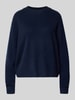 Christian Berg Woman Kasjmier pullover met ribboorden Donkerblauw