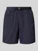 WOODBIRD Regular Fit Shorts mit Gürtel Modell 'Choi' Marine