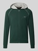 BOSS Regular Fit Sweatjacke aus Baumwoll-Mix Modell 'Mix&Match Jacket H' Dunkelgruen