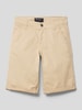 Blue Effect Chino-Shorts mit Label-Patch Sand