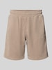 PEGADOR Relaxed Fit Shorts mit Strukturmuster Modell 'Lagos' Taupe