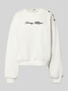 Tommy Hilfiger Relaxed fit sweatshirt van katoenmix Ecru