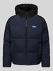 HUGO Blue Regular Fit Steppjacke mit Kapuze Modell 'Bodo2541' Dunkelblau