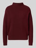 Jake*s Casual Regular fit kasjmier pullover in gebreide look Bordeaux