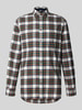 Christian Berg Men Regular Fit Freizeithemd aus Flanell mit Button-Down-Kragen Bottle