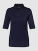 Christian Berg Woman Poloshirt met 1/2-mouwen Donkerblauw