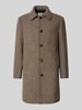 SELECTED HOMME Regular fit lange jas van wolmix, model 'ARCHIVE' Lichtbruin
