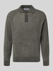 JAKE*S STUDIO MEN Gebreide pullover met polokraag Donkergrijs