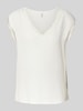 Only Loose Fit Blusentop mit Spitzenbesatz Modell 'JASMINA' Offwhite