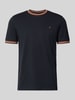 Christian Berg Men T-shirt w kroju regular fit z haftowanym logo Ciemnoniebieski