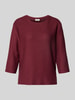 s.Oliver RED LABEL Relaxed fit sweatshirt met structuurmotief Bordeaux