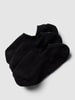 Snocks Socken in unifarbenem Design Modell 'Invisible' im 3er-Pack Black