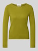 Christian Berg Woman Regular Fit Strickpullover aus reinem Kaschmir Senf