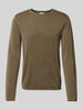 Jack & Jones Gebreide pullover met ronde hals, model 'ELEO' Olijfgroen