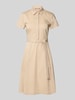 Christian Berg Woman Selection Hemdblusenkleid mit Bindegürtel und kurzer Knopfleiste Sand