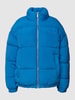 REVIEW Jacke mit Label-Stitching Royalblau