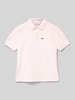 Lacoste Poloshirt mit Label-Detail Hellrosa