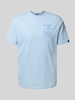 Ellesse T-shirt met motief- en labelprint, model 'TROPICOSA' Lichtblauw