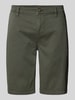 Lerros Regular fit bermuda met achterzakken Olijfgroen