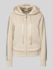 Guess Sweatjacke mit Tunnelzug Ecru