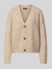 Only Loose Fit Strickjacke mit V-Ausschnitt Modell 'ZOEY' Altrosa Melange
