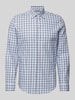 SEIDENSTICKER Slim Fit Business-Hemd mit Button-Down-Kragen Marine