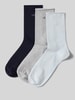 CK Calvin Klein Socken mit Logo-Stitching im 3er-Pack Hellblau