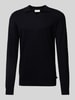 Tom Tailor Pullover aus Baumwoll-Kaschmir-Mix mit Polokragen Black