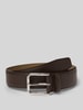 BOSS Riem van echt runderleer, model 'NAVYA' Donkerbruin