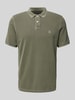 Marc O'Polo Poloshirt mit Label-Stitching Oliv